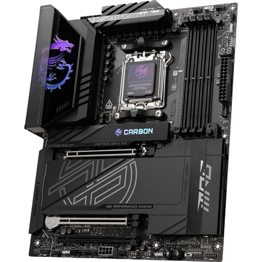 MSI MPG X870E CARBON WIFI ATX Motherboard for AMD Socket AM5 CPUs
